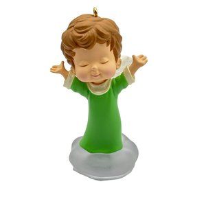 Hallmark Keepsake Angel Ornament Holly Mary Angel Christmas Cherub Signed 28 201